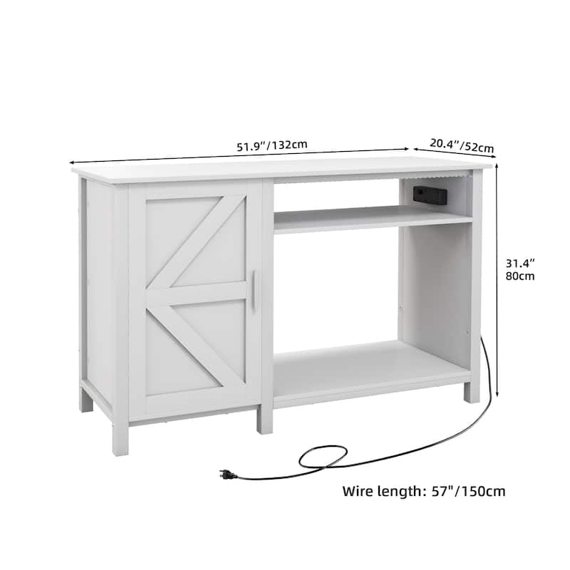 52" Wide Aquarium Stand for 55-75 Gallon Fish Tanks with RGB Light Strip