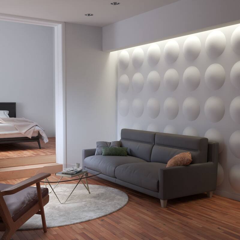 19 5/8"W x 19 5/8"H Sloane EnduraWall Decorative 3D Wall Panel