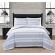 preview thumbnail 3 of 14, London Fog Printed Cotton Flannel 3 Piece Duvet Cover Set