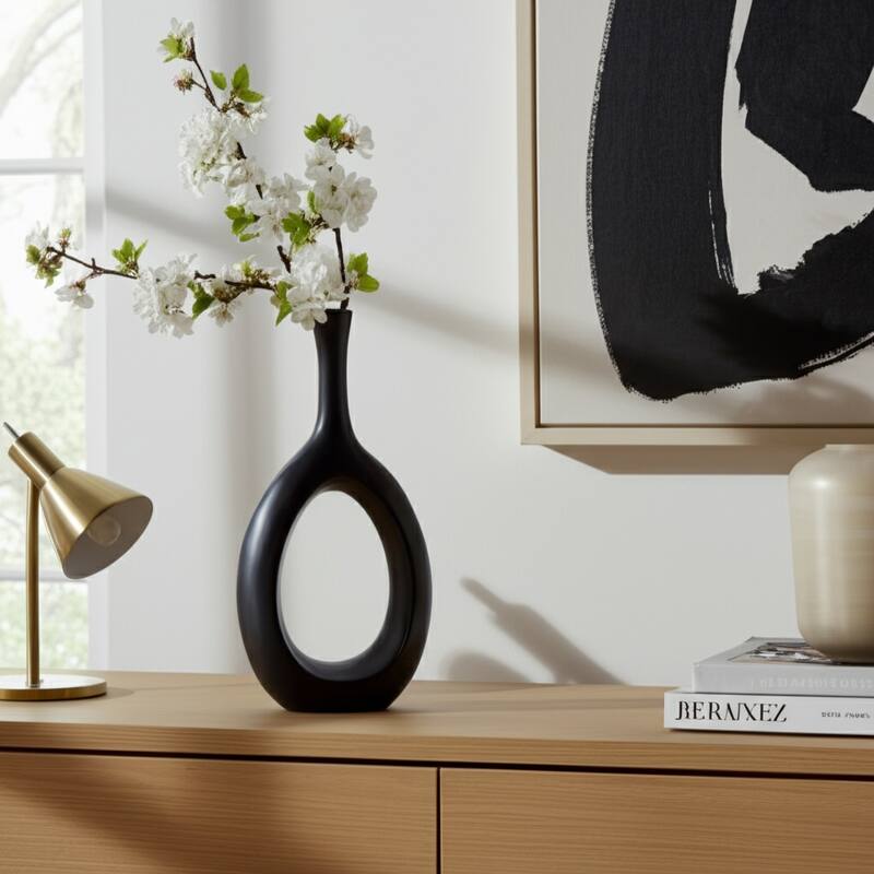 Sagebrook Home Ceramic Curve Vase