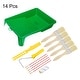 preview thumbnail 4 of 6, 14pcs Paint Roller Kit, 1.5" Thick Chemical Fiber Paint Brushes, for Ceilings - Multicolor - 8mm