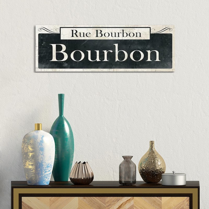 iCanvas "French Quarter Sign I" by Wild Apple Portfolio Canvas Print - 12x36x1.5