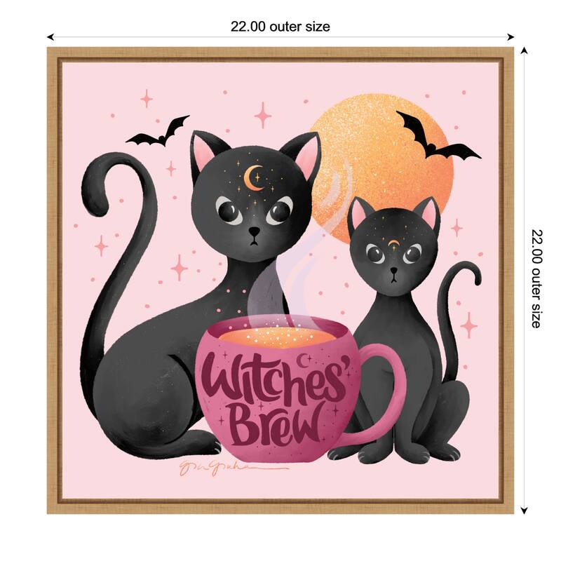 Witches Brew by Gia Graham Framed Canvas Wall Art Print - Medium