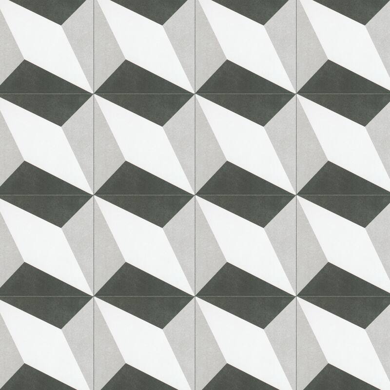Merola Tile Twenties Diamond 7-3/4" x 7-3/4" Ceramic Floor and Wall Tile