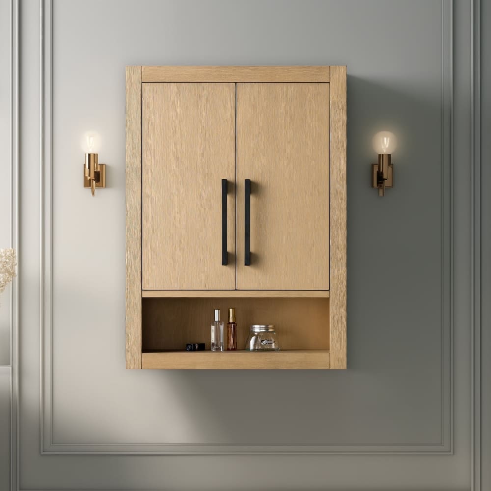 Vanity Art 24 "Wall Mounted Bathroom Storage Cabinet with Soft Close Doors