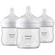 preview thumbnail 1 of 3, Natural Baby Bottle With Natural Response Nipple 4 oz 3 Pack in Clear Plastic