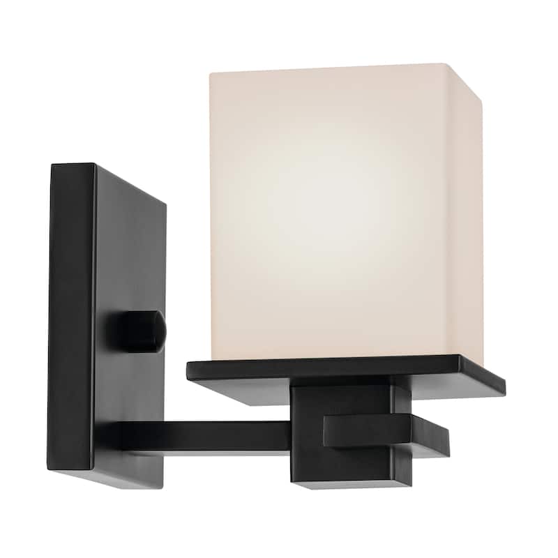 Kichler Lighting Tully 1-Light Black Indoor Wall Sconce - 6.5