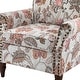 preview thumbnail 4 of 5, Armchair with Nailhead Trim and Turned Legs