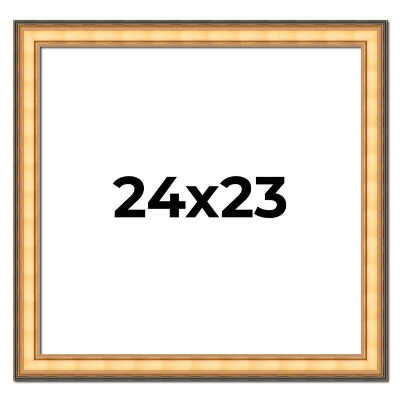 24x23 Frame Gold Plein Aire Solid Wood Picture Frame Width 2 Inches |
