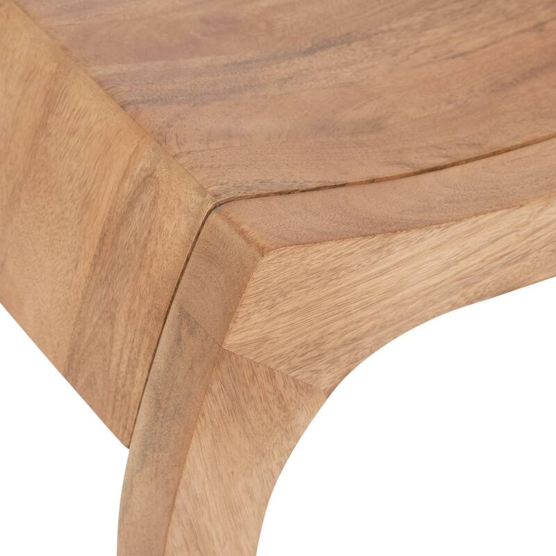 Kate and Laurel Loviisa Wood Ottoman and Vanity Stool