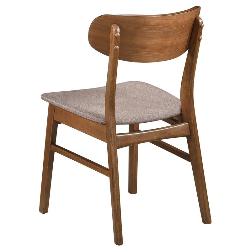 Dortch Walnut and Brown Dining Side Chair (Set of 2)
