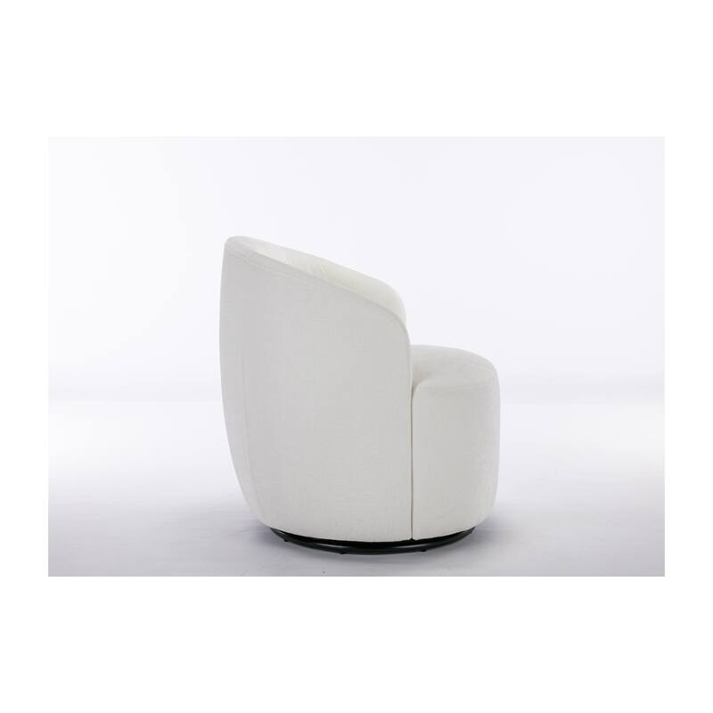 Fabric Swivel Accent Barrel Chair
