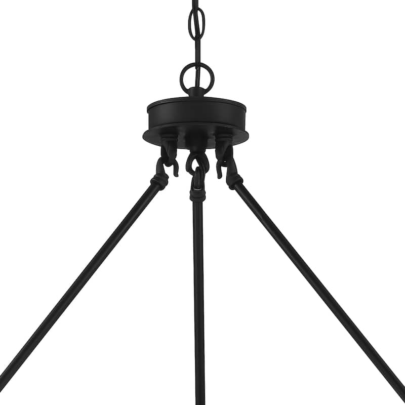 Acroma 15-light Farmhouse Large Wagon Wheel Candle Chandelier with UL Certified - D40'' * H130''