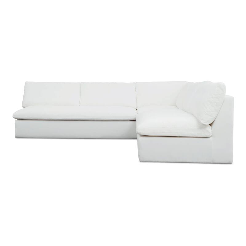 NADAAL STUDIOS Odessa, 3 - Piece Outdoor Modular Sectional Sofa - 114"W x114"D x35.8"H - White
