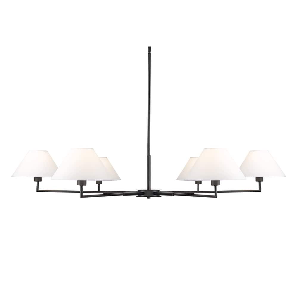 Z-Lite 744-63R Leila 6 Light 63" Wide Chandelier