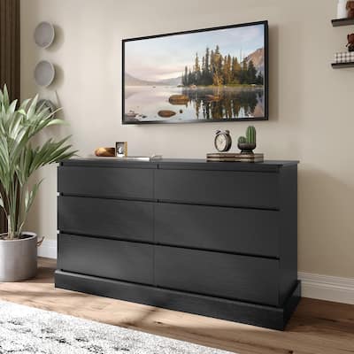 6 Drawer Dresser Chest of Drawers Storage Tower Clothes Organizer