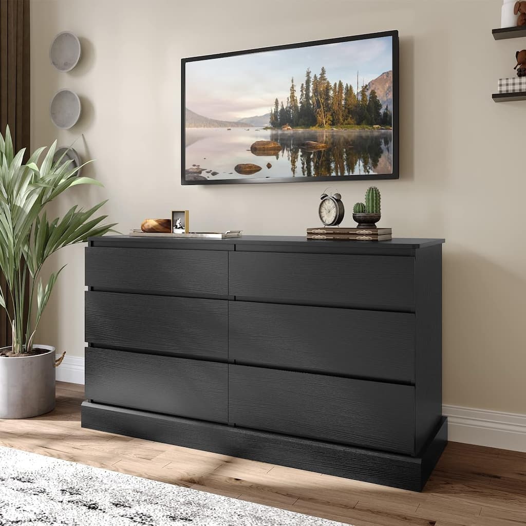 6 Drawer Dresser Chest of Drawers Storage Tower Clothes Organizer