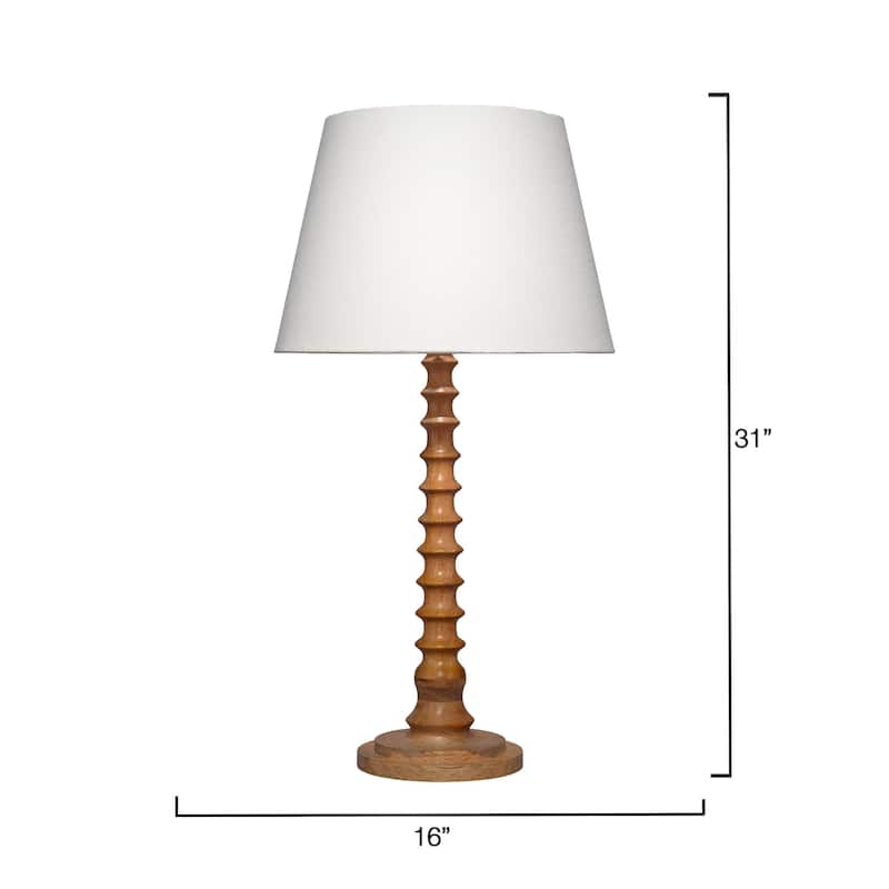 Alden Decor Stanton Wood Table Lamp