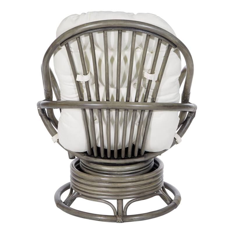 Rattan Swivel Rocker Chair