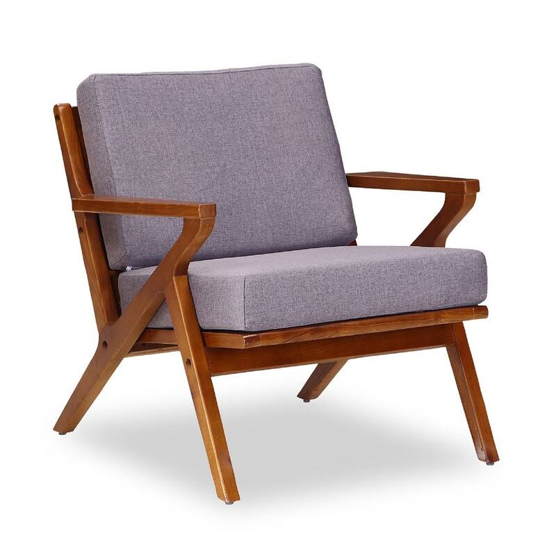 Manhattan Comfort Martelle Amber Twill Weave Accent Chair