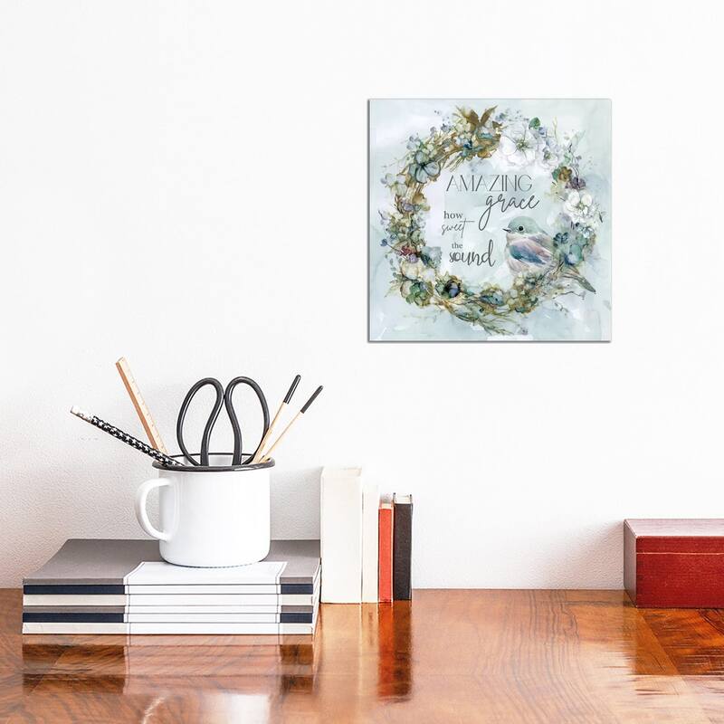 iCanvas "Amazing Grace" by Carol Robinson Canvas Print - 12x12x1.5