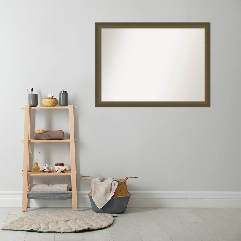 Blaine Narrow Non-Beveled Framed Bathroom Vanity Wall Mirror