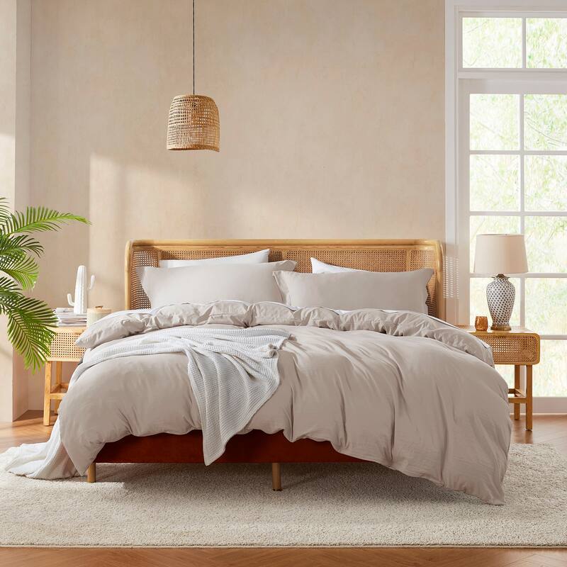 Emperyan 7 PC Bedding Set, Luxury Microfiber Duvet Cover With Sheets Bed Sets