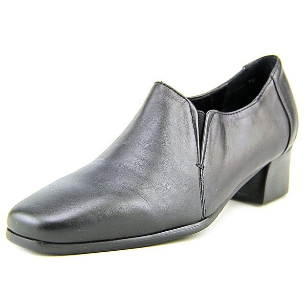 David Tate Sport Women N/S Square Toe Leather Black Loafer