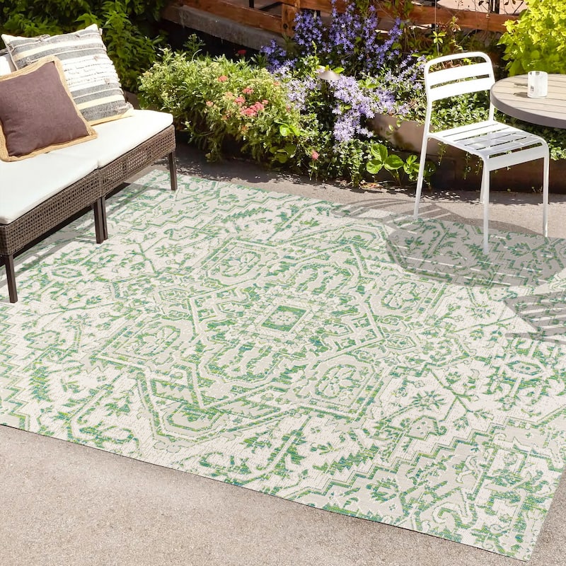 JONATHAN Y Charleston Medallion Indoor/Outdoor Area Rug