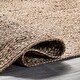preview thumbnail 9 of 7, Nuloom Leva Square Tiled Jute Area Rug