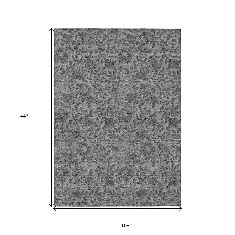 HomeRoots Floral Transitional Rectangle Outdoor Rug