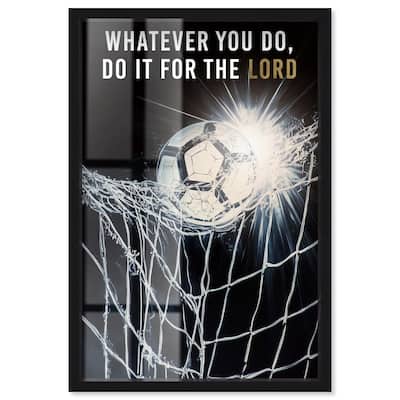 Do it for the Lord Soccer Shadowbox by Art Remedy