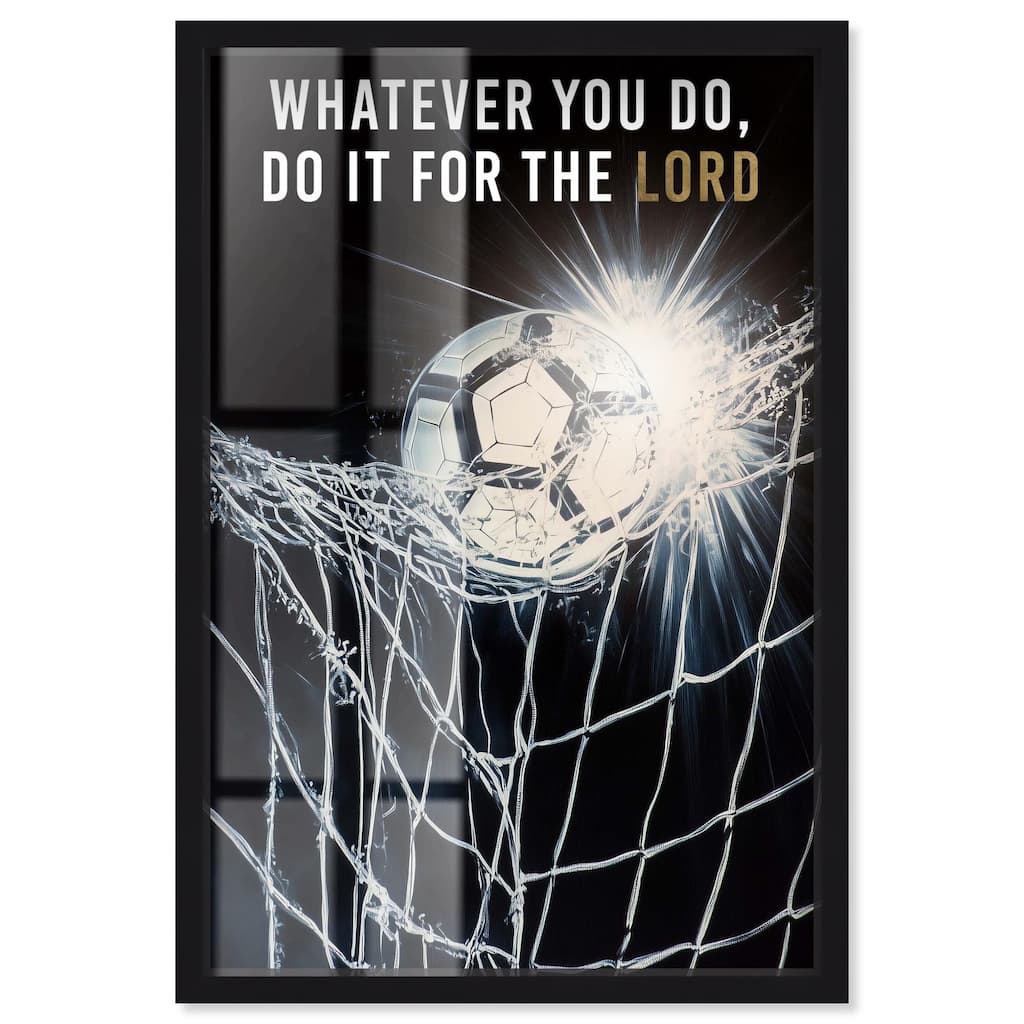 Do it for the Lord Soccer Shadowbox by Art Remedy
