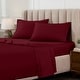 preview thumbnail 2 of 119, Superior Egyptian Cotton 1000 Thread Count Deep Pocket Solid Sheet Set California King - Burgundy