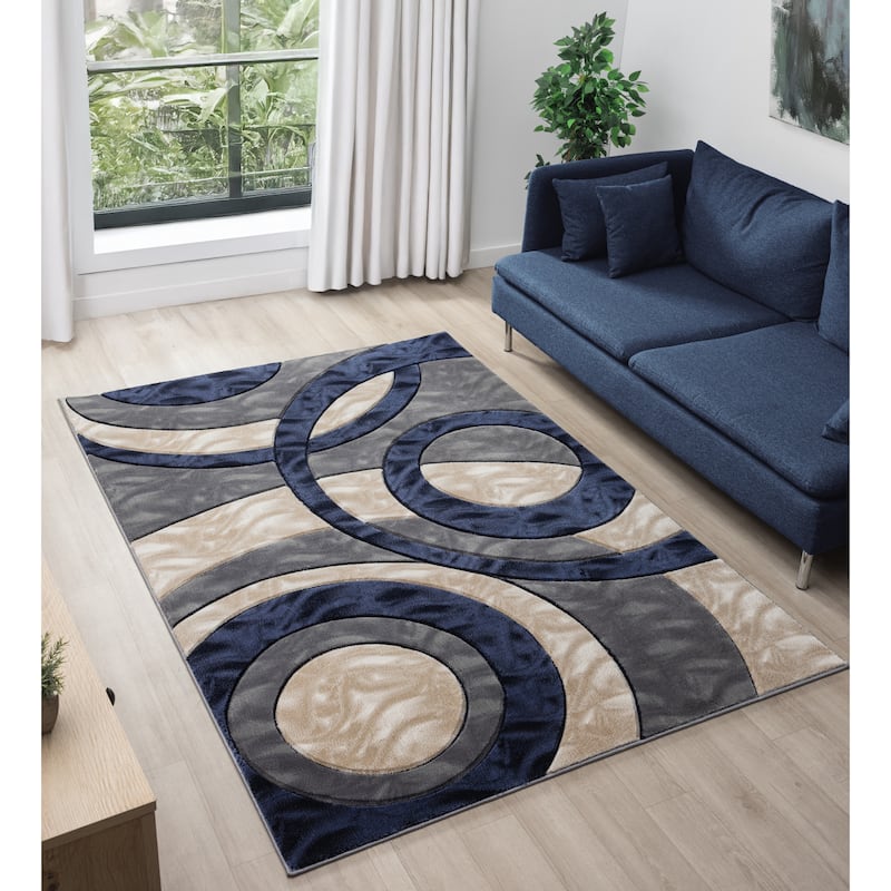 Orelsi Collection Abstract Area Rug