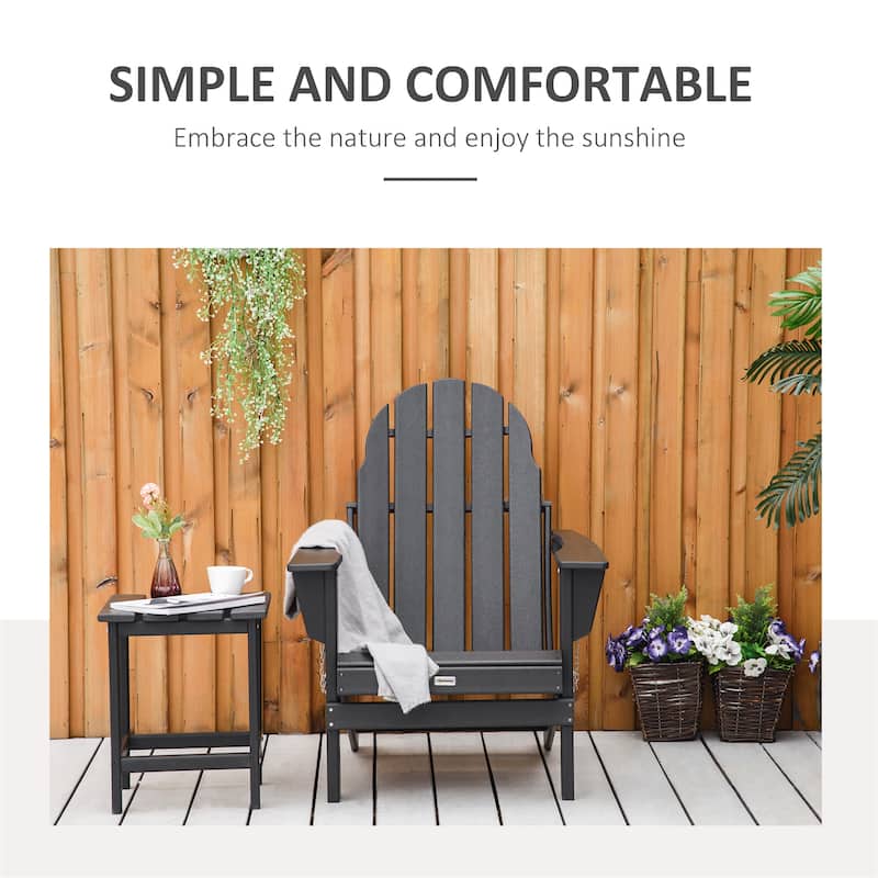 Outsunny Folding Adirondack Chair
