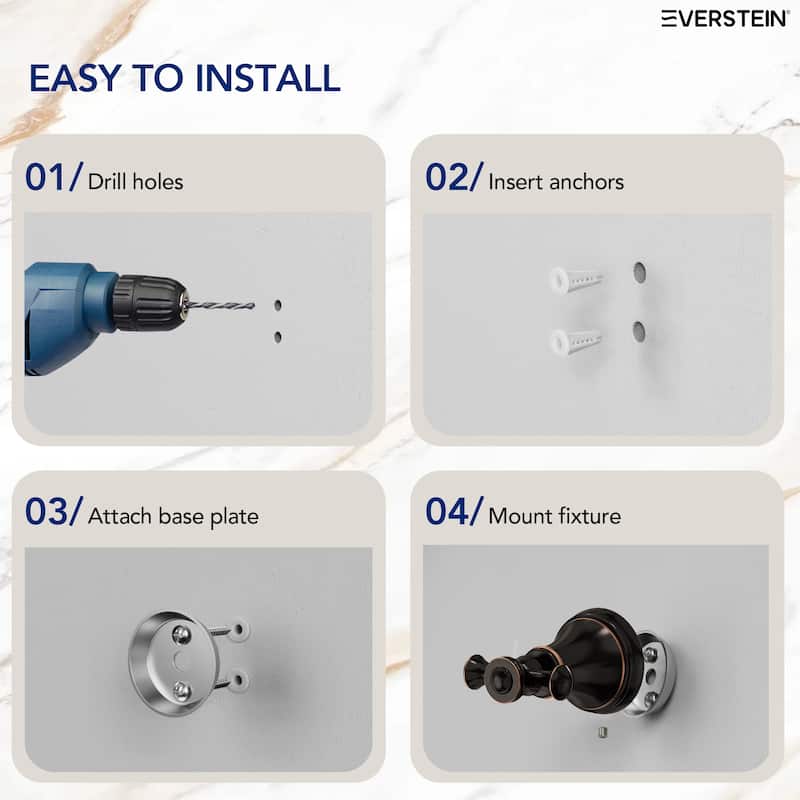 4-Piece Bathroom Accessories Set Bathroom Hardware Set