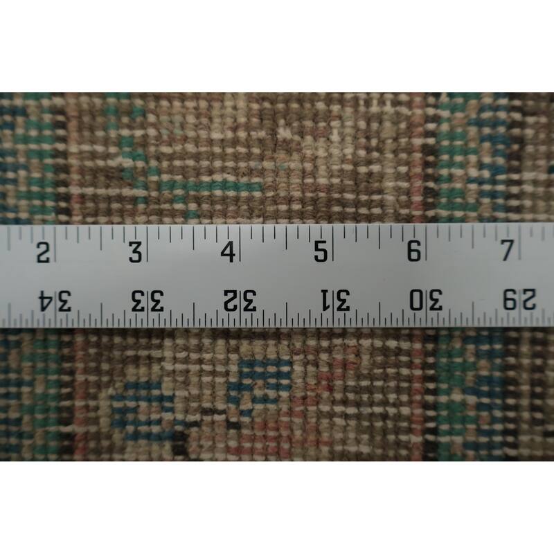 Hand Knotted Oriental 100% Wool Carpet Traditional Floral Green Tabriz Area Rug - 6' 1'' X 4' 8''