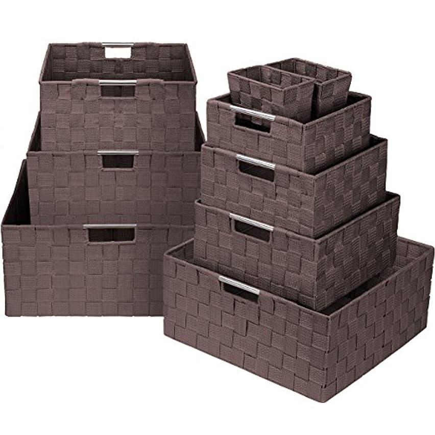 Weave 9 Piece Basket Set