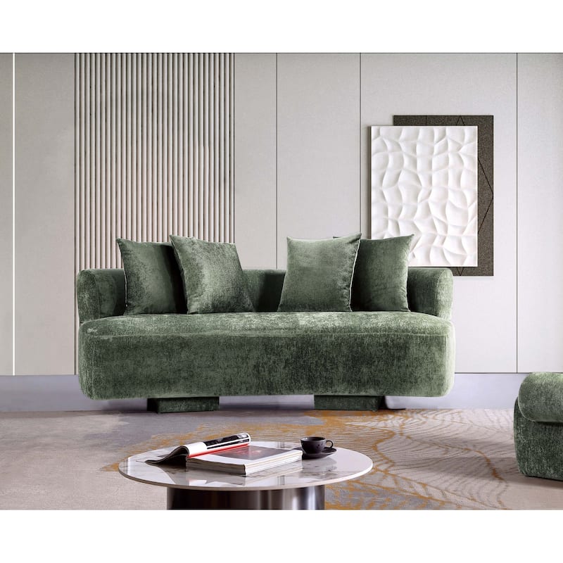 Manhattan Comfort Modern Verandah Chenille 90.6 Inch Sofa - Green