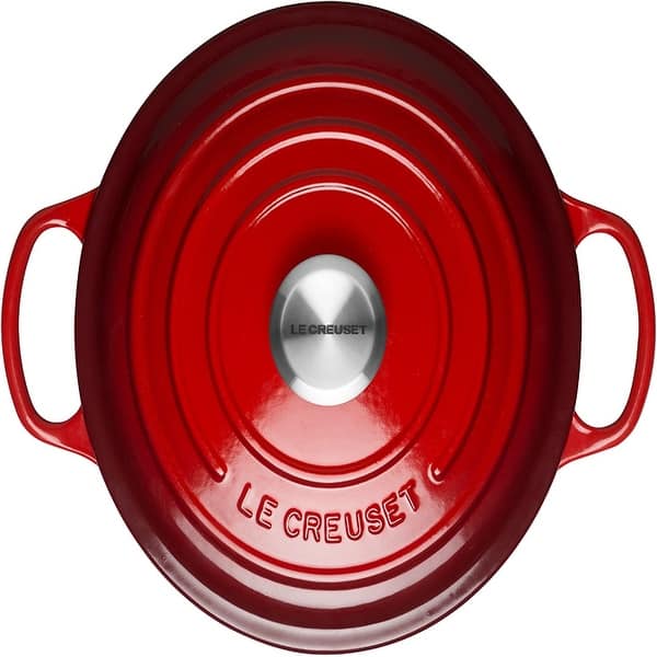 Le Creuset Signature 5.5-Qt. Round Cerise Red Enameled Cast Iron