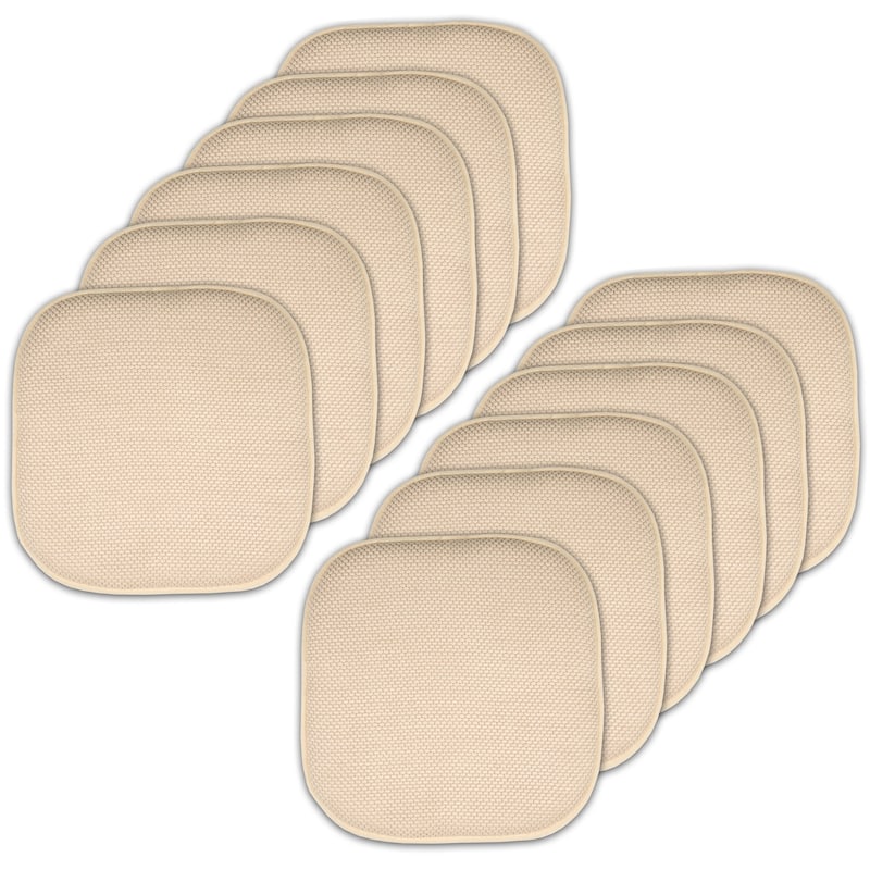 16-in. Square Non-slip Memory Foam Seat Cushions (2 OR 4)