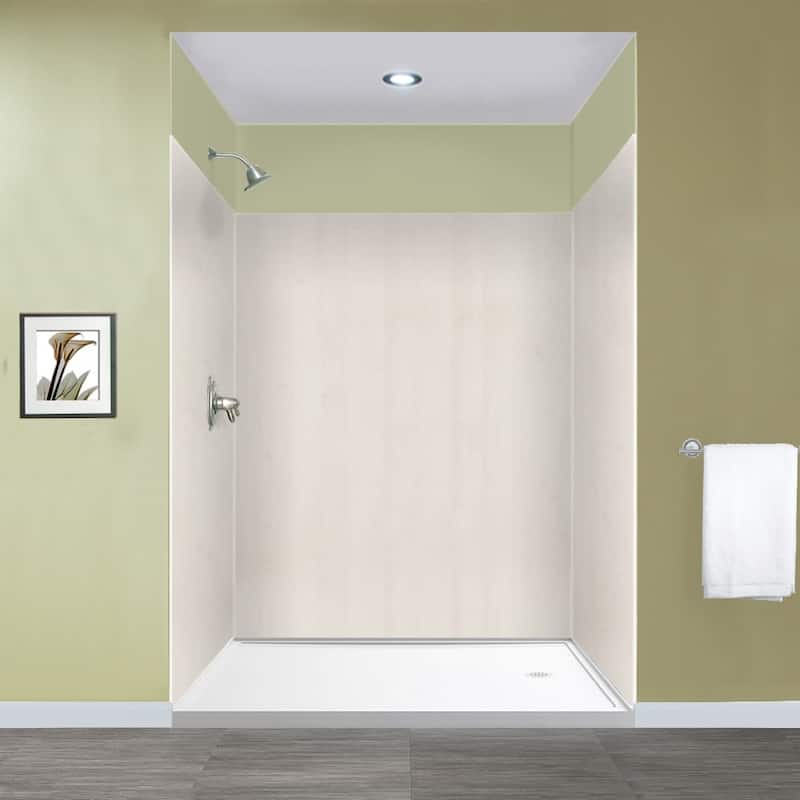 Transolid EWK606072 Expressions 60" W x 60" D x 72" H Three Panel