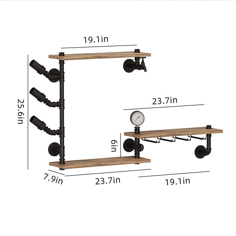 Wall Bar Shelves
