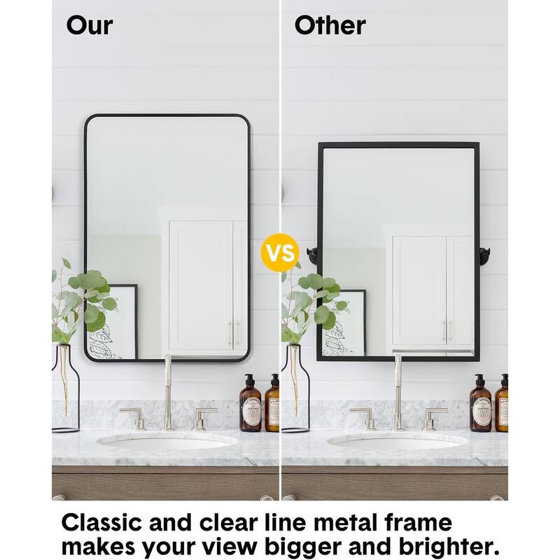 30 inchRound Mirror for Wall, Round Bathroom Mirror