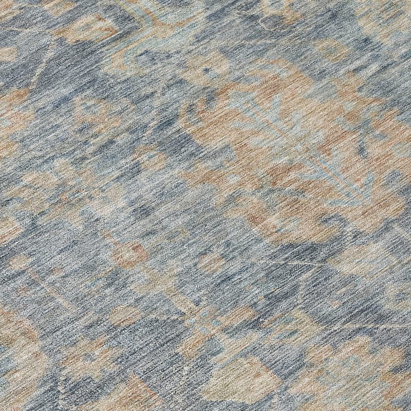 Machine Washable Indoor/ Outdoor Vintage Traditional Chantille Rug