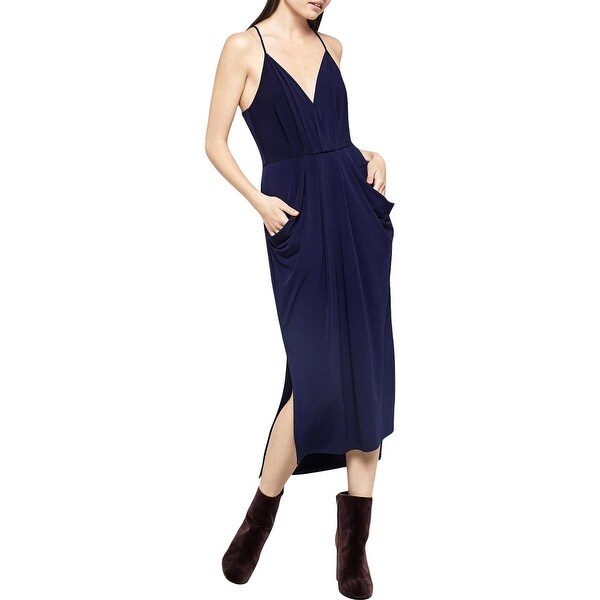 bcbgeneration surplice midi dress
