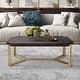 Modern Luxury Gold Coffee/ Cocktail/ Sofa/ End Table for Living Room ...