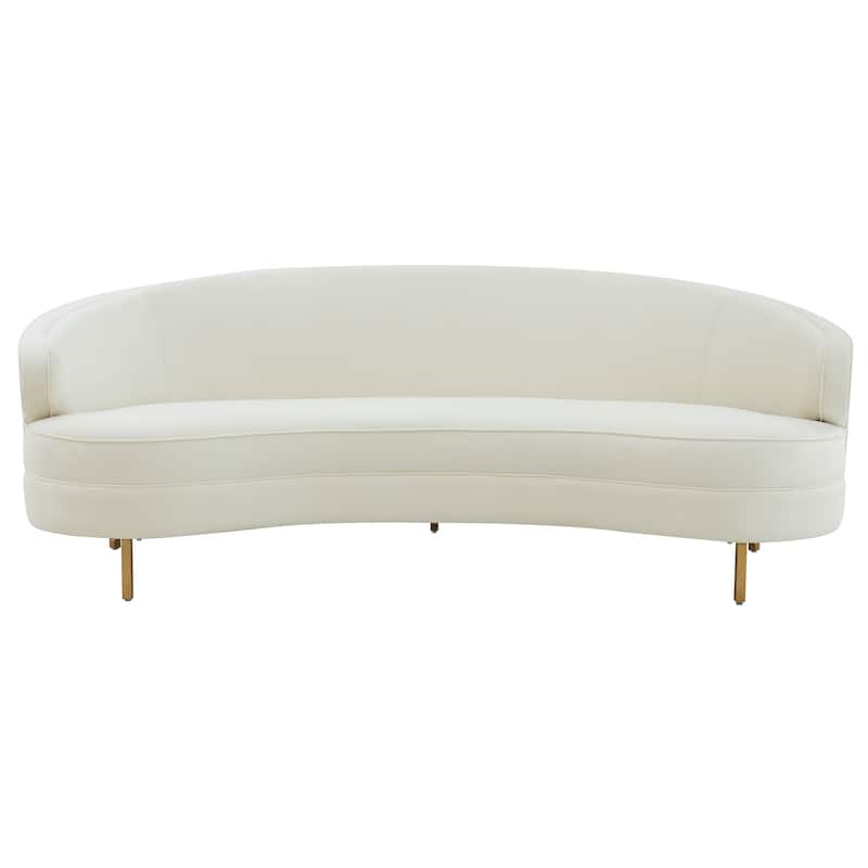 SAFAVIEH Home Primrose Curved Sofa - 89"W x 44"D x 33"H