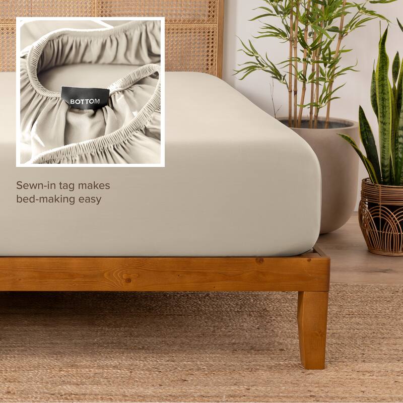 Bare Home Rayon from Bamboo Fitted Sheet